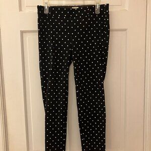 J. Crew Black/White Polka Dot Trousers - Size 4